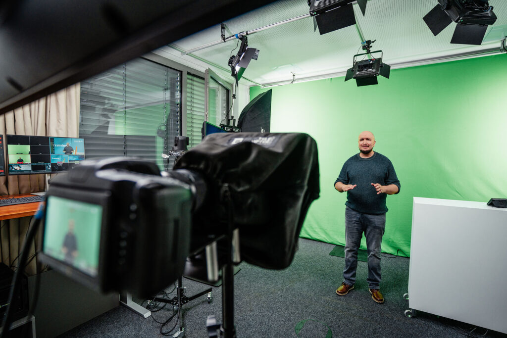 Behind the Scenes während einer Aufnahme im Studio Havel